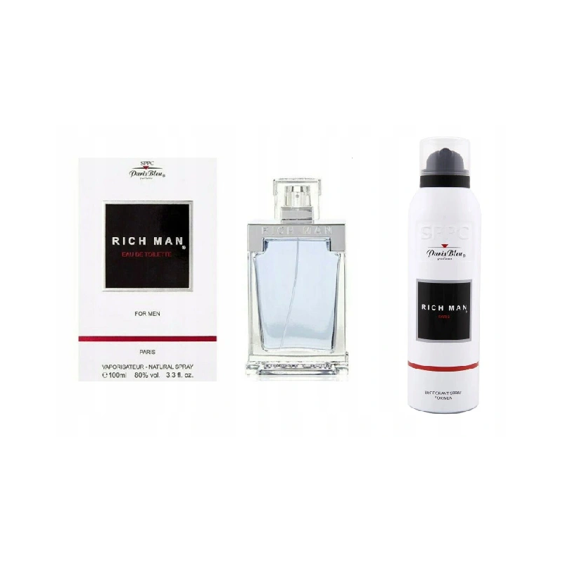 Rich Man 100 ml + 200 ml dezodorant Paris Bleu